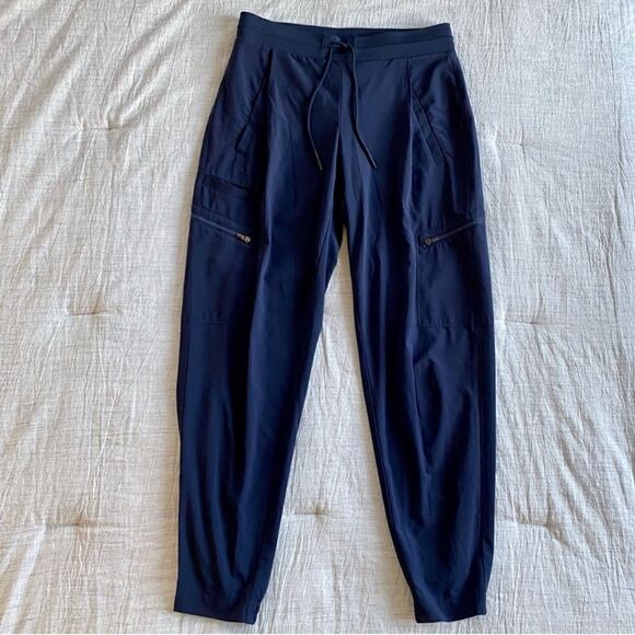 Athleta Venture Pant Jogger City Pants Lightweight Navy Blue 2 - Picture 3 of 10